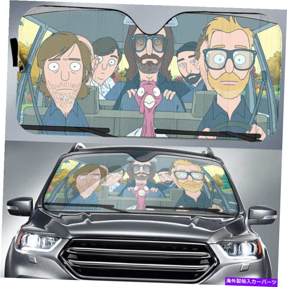 サンシェード ボブのハンバーガー漫画ボブ・ベルチャーのカーサンシェード Bob's Burgers Cartoon Bob Belcher Car Sun Shade