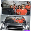 楽天Us Custom Parts Shop USDMサンシェード オレンジは新しい黒い映画のカーの日陰です Orange Is The New Black Movies Car Sun Shade