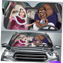 TVF[h r[eB[AhUr[XgJ[gD[xvZXƃA_r[XgJ[TVF[h Beauty and the Beast Cartoon Belle Princess And Adam the Beast Car Sun Shade