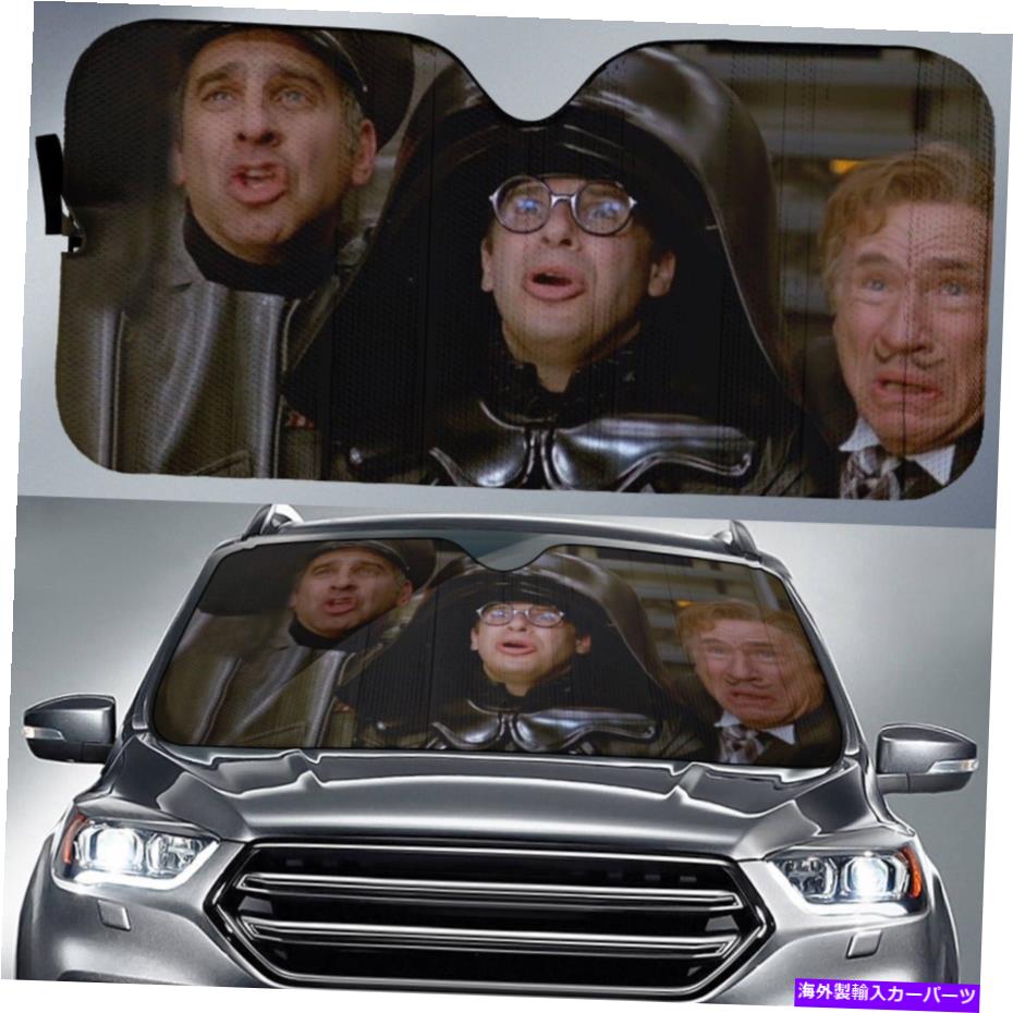 楽天Us Custom Parts Shop USDMサンシェード スペースボール映画サンドゥルツ大佐とダークヘルメットカーの日陰 Spaceballs Movies Colonel Sandurz And Dark Helmet Car Sun Shade