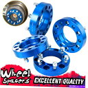 Xy[T[ 1.25 '' 6OnuZgbNu[zC[Xy[T[A_v^[6x139.7mm^R}4runner 1.25'' 6 Lug Hubcentric Blue Wheel Spacers Adapters 6x139.7mm For Tacoma 4Runner