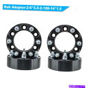 スペーサー 4x 6x5.5ホイールスペーサー2インチの厚さ14x1.5シボレーシルバードシエラ1500用スタッド 4X 6x5.5 Wheel Spacers 2 inch thick 14x1.5 Studs For Chevy Silverado Sierra 1500(2)