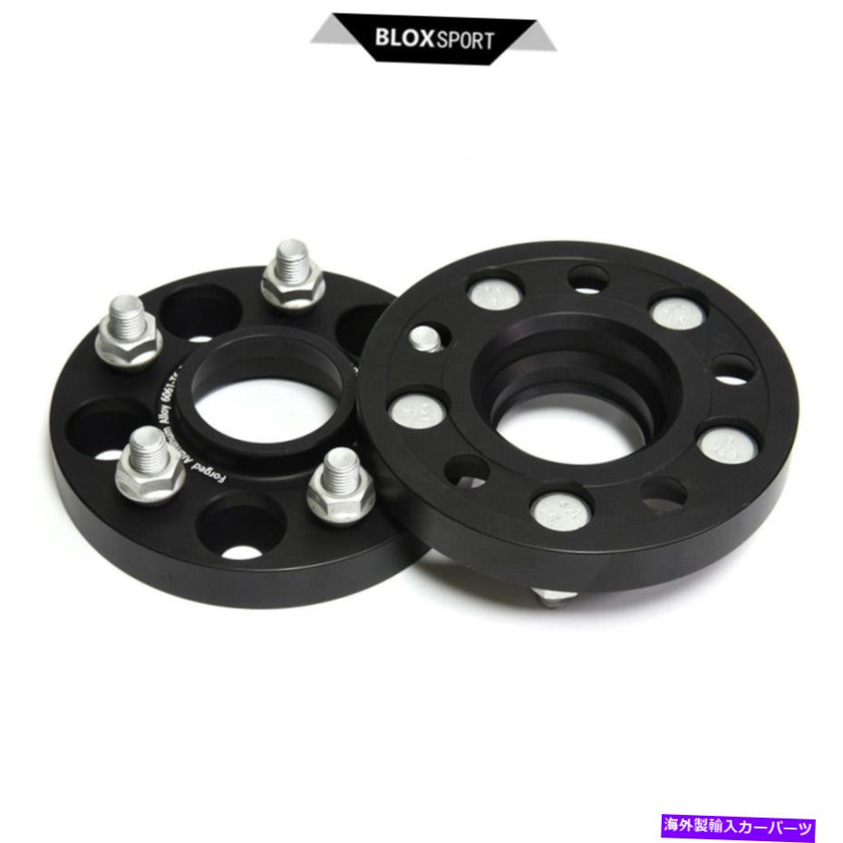 スペーサー 2x 15mmホイールスペーサー5x108 CB63.4 2019年のジャガーFタイプ + M12x1.5スタッド＆ナッツ 2x 15mm Wheel Spacers 5x108 CB63.4 For 2019 Jaguar F Type + M12x1.5 Studs & Nuts