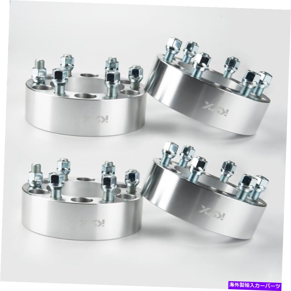 スペーサー 4PCS 2 "シボレーシルバラード1500タホ郊外用の厚さのホイールスペーサーアダプター 4pcs 2" Thick Wheel Spacers Adapters For Chevy Silverado 1500 Tahoe Suburban