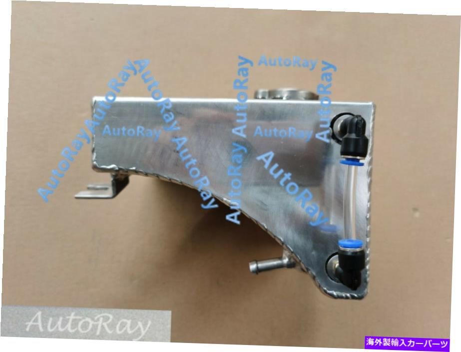 coolant tank S13 240SX SR20DET KA24DE用の完全なアルミニウムラジエータークーラントオーバーフロータンクボトル Full Aluminum Radiator Coolant Overflow Tank Bottle For S13 240SX SR20DET KA24DE
