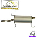 マフラー ステンレス鋼排気マフラーテールパイプフィット:1998-2002フォードエスコートZX2 Stainless Steel Exhaust Muffle...