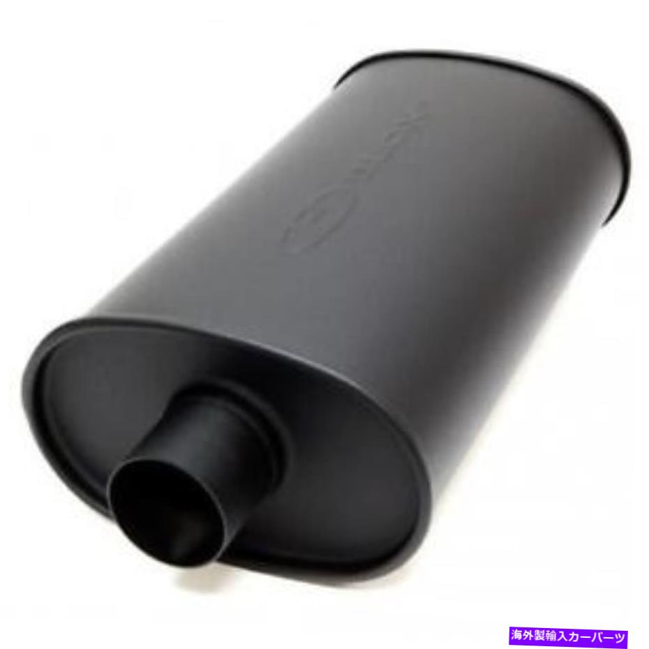 マフラー ブロックスレースユニバーサル2.25インチSLスポーツエキゾーストマフラー - マットブラック B..
