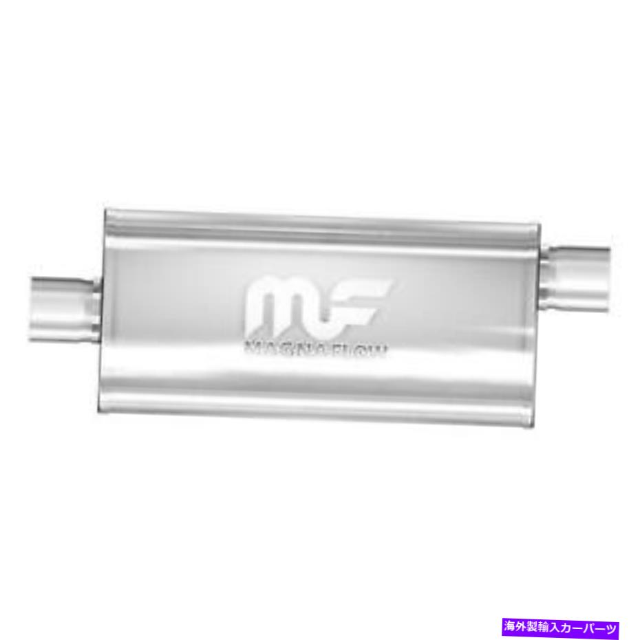 マフラー ステンレス鋼の楕円形のbi方向グレー排気マフラー Stainless Steel Oval BI Direction Gray Exhaust Muffler