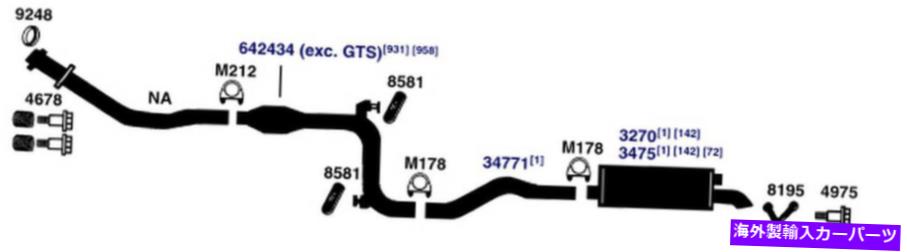 マフラー 1988-1991 Ford F-250 7.5L V8ガスOHVの排気マフラー Exhaust Muffler for 1988-1991 Ford F-250 7.5L V8 GAS OHV
