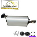 マフラー ハンガー +ボルト付きステンレススチールマフラーフィット:97-1998 ES300 99-2003ソララ Stainless Steel Muffler with Hangers + Bolts fits: 97-1998 ES300 99-2003 Solara