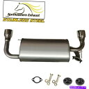 マフラー ヒント ボルト ハンガーのあるステンレススチールマフラーフィット：03-2007日産ムラーノ Stainless Steel Muffler with Tips, Bolts and Hangers fits: 03-2007 Nissan Murano