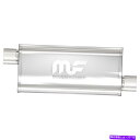 マフラー Magnaflow 14260 5x8インチの楕円形のオフセット/オフセットステンレスマフラー MagnaFlow 14260 5x8 Inch Oval Offset/Offset Stainless Muffler