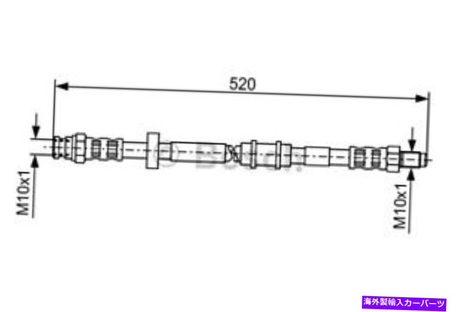 Wheel Cylinder ボッシュフロントブレーキホースマスター520mmフィットフィアットアイデアMPVランチア..