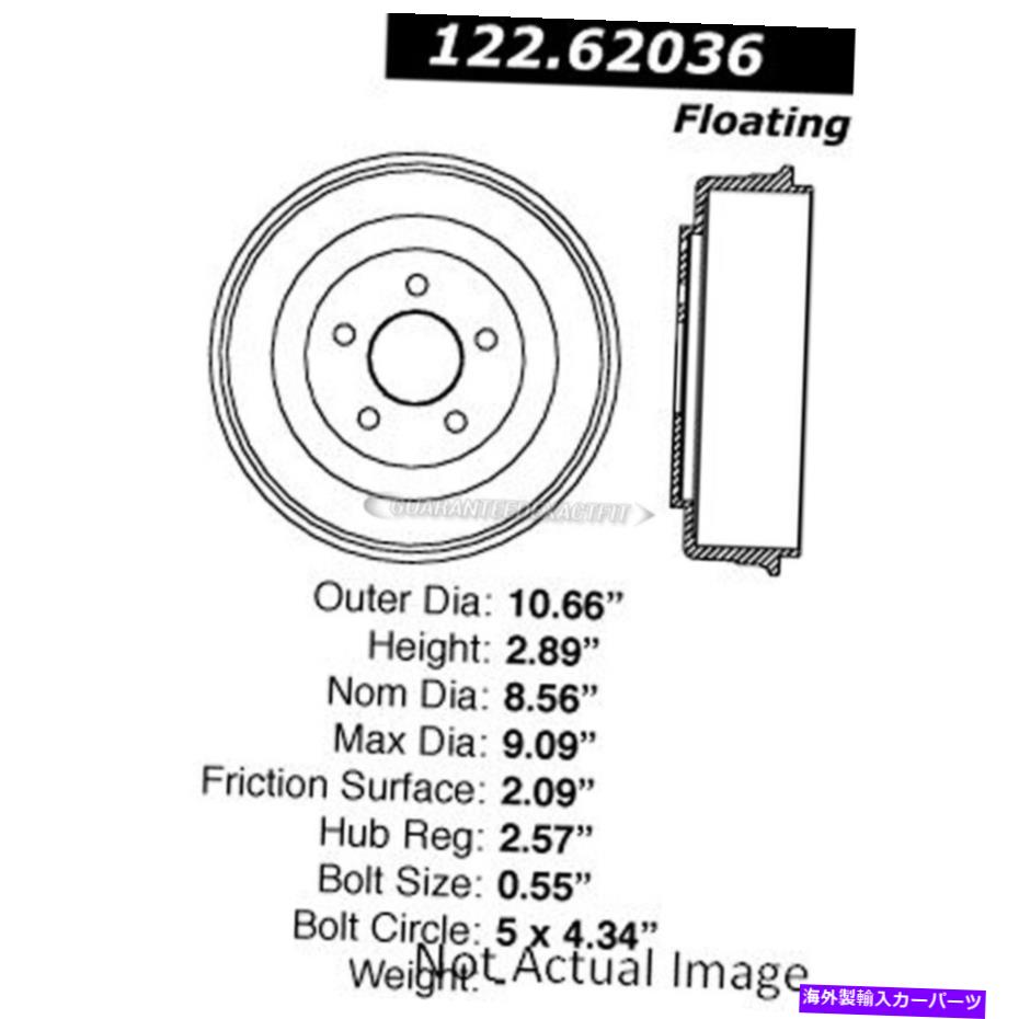 Brake Drum シボレークラシックマリブコバルトHHR＆ポンティアックG5セントリックリアブレーキドラムDAC用 For Chevy Classic Malibu Cobalt HHR & Pontiac G5 Centric Rear Brake Drum DAC