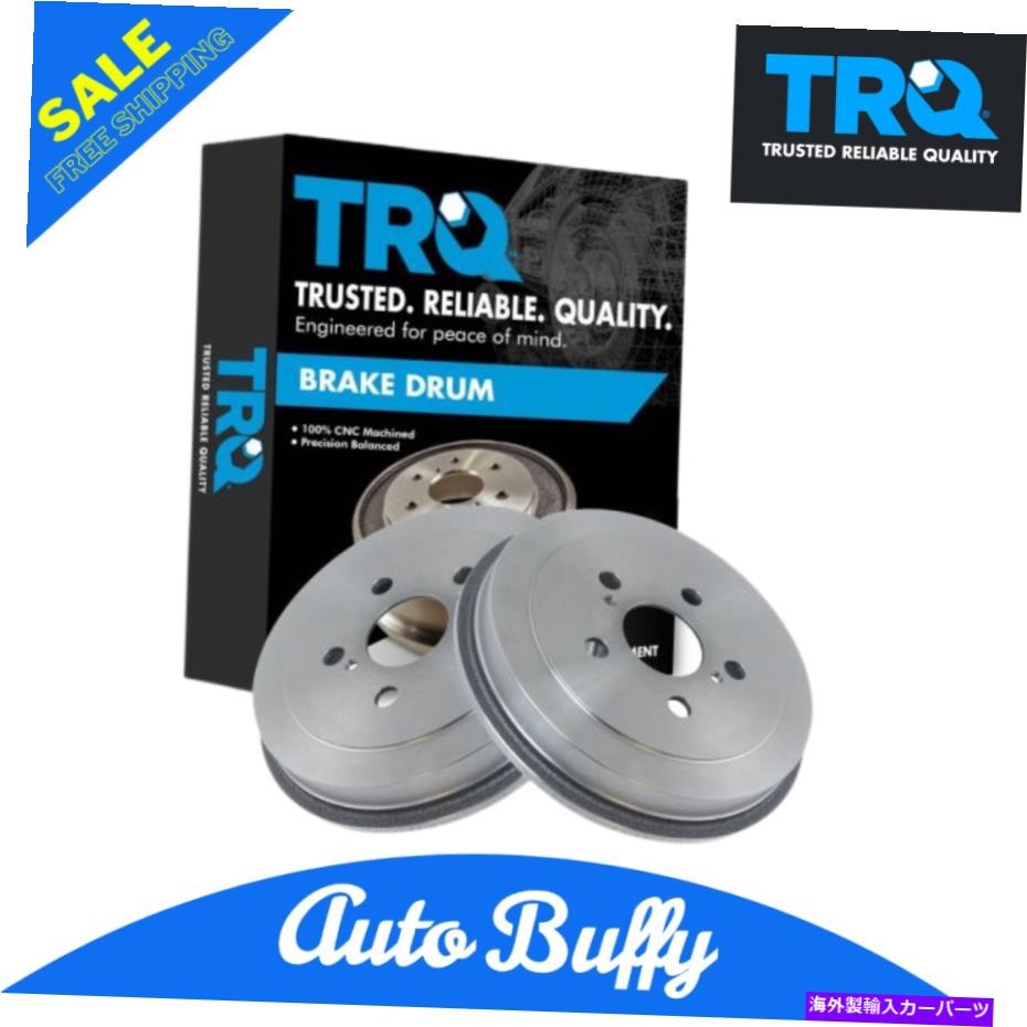 Brake Drum トヨタセリカカローラプリウスのためのTRQブレーキドラムリア左LH＆右RHペア TRQ Brake Drum Rear Left LH & Right RH Pair for Toyota Celica Corolla Prius