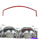 trim panel クライスラーのための赤いカーボンファイバーダッシュボード機器クラスターパネルトリム300 08-10 Red Carbon Fiber D...