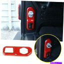 trim panel 2018-2021 Jeep Wrangler Jl ABS RED Tailgate Lock Backlesパネルカバートリム For 2018-2021 Jeep Wrangler JL ABS Red Tailgate Lock Buckles Panel Cover Trim(2)