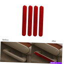 trim panel 4PCS赤炭素繊維内側ドアハンドルパネルフォードエクスプローラーのトリムカバー08-10 4Pcs Red Carbon Fiber In...