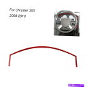 trim panel クライスラーのレッドカーボンファイバースピードメーターサラウンドパネルトリムカバー300 2008-2010 Red Carbon Fib...