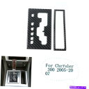 trim panel 2xギアシフトパネルデカールカーボンファイバーステッカークライスラー300C 2005-2007のトリム 2x Gear Shift Pa...
