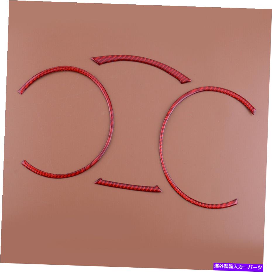 trim panel 三菱ランサーEVO X 2008-2015にフィットする赤いインテリアインストルメントパネルトリム Red Interior Instrument Panel Trim Fit For Mitsubishi Lancer EVO X 2008-2015