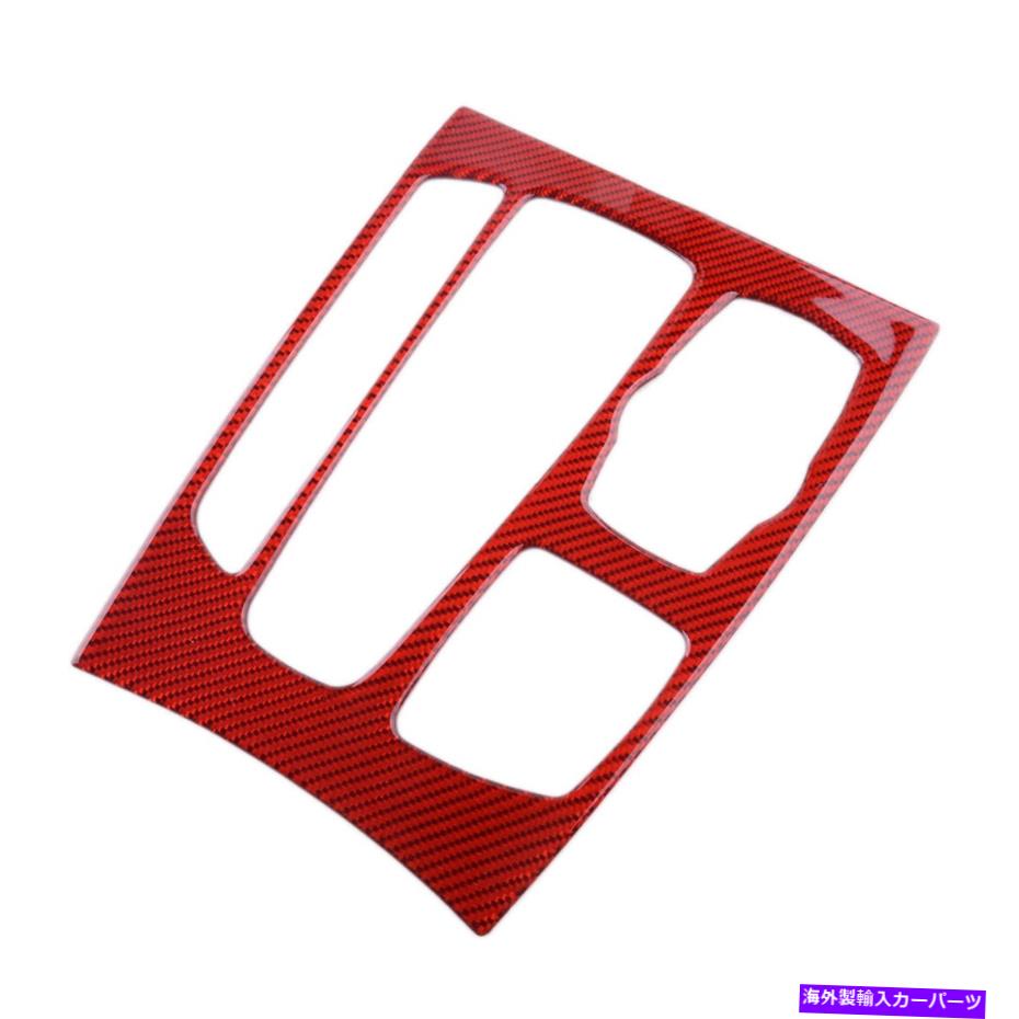 trim panel BMW x5 x6 f15 f16 2014-27に適したレッドカーボンファイバーギアシフトパネルカバートリムフィット Red Carbon Fiber Gear Shift Panel Cover Trim Fit for BMW X5 X6 F15 F16 2014-27