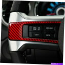 trim panel 3PCSフォードマスタングステアリングホイールのレッドカーボンファイバーカバートリム2009-2013 3Pcs Red Carbon F...