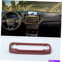 trim panel 21-2022フォードブロンコスポーツレッドカーボンセンターコンソールボタンパネルカバートリム For 21-2022 Ford Bron...