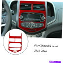trim panel シボレーソニック2xレッドカーボンファイバーインナーセンターコンソールパネルカバートリム用 For Chevrolet Sonic 2x ...
