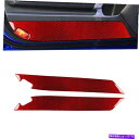trim panel トヨタのレッドカーボンファイバーインテリアドアパネルカバートリム86スバルBRZ 2017-19 Red Carbon Fiber Int...