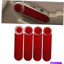 trim panel 12PCSフォードエクスプローラーのためのレッドカーボンファイバー内側ドアパネルフレームトリムカバー08-10 12Pcs Red Car...