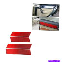 trim panel ホンダCR-V CRV 2007-11用のレッドカーボンファイバー内側ドアパネルトリムカバーステッカー Red Carbon Fiber ...