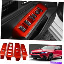 trim panel Honda Civic Si Sedan 2022のレッドカーウィンドウリフトスイッチパネルトリム Red Car window Lift...