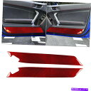 trim panel 2PCSレッドカーボンファイバードアパネルカバートヨタのトリム86スバルBRZ 2017-2019 2Pcs Red Carbon Fib...