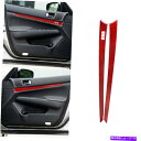 trim panel 2PCS赤炭素繊維フロントドアパネルカバーインフィニティG37セダン2010-13 2Pcs Red Carbon Fiber Front...