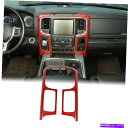 trim panel Dodge RAMのセンターコンソールナビゲーションサイドパネルトリム2010-17レッドカーボンファイバー Center Console...