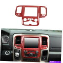 trim panel ダッジRAMのセンターコンソールナビゲーションパネルカバートリム11-17レッドカーボンファイバー Center Console Navi...