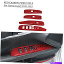 trim panel トヨタカムリ2018-2021のレッドカーボンスタイルのウィンドウリフトスイッチボタンパネルトリム Red Carbon Style Wi...