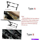 trim panel トヨタカローラ用のカーボンファイバーウォーターカップホルダーパネルトリムインテリア14-18 LHD Carbon Fiber Water...