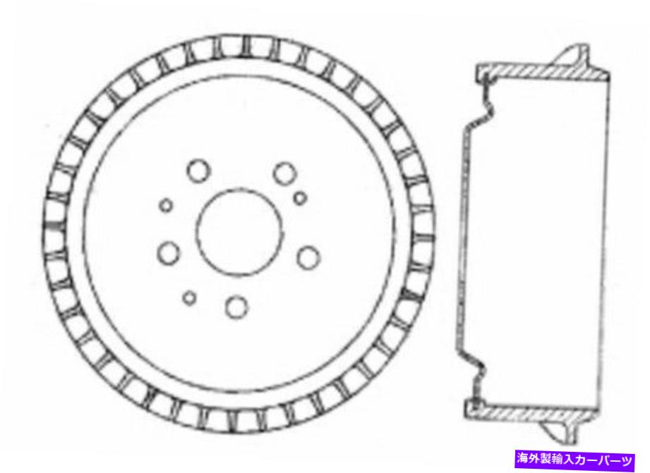 Brake Drum 中心部123.63039セレクト71-92 AMCジープモデル用ブレーキドラム Centric Parts 123.63039 Brake Drum For Select 71-92 AMC Jeep Models