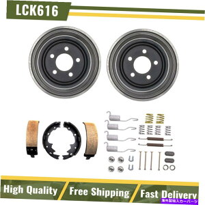 Brake Drum 2001ǯ2006ǯΥץ󥰥顼Υꥢåȥ֥졼ɥ֥졼塼ϡɥå Rear Kit Brake Drums & Brake Shoes Hardware Kit For 2001-2006 Jeep Wrangler