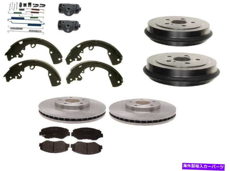 Brake Drum ダッジネオンフロントローターパッドリアドラム＆シューズホイールシリンダースプリング2000-2005 Dodge Neon Front Rotor Pads Rear Drums & Shoes Wheel Cylinder Springs 2000-2005