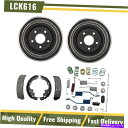 Brake Drum シボレーGMCビュイック用のリアブレーキシューズドラム＆ハードウェアキットセット Rear Brake Shoe Drums & Hardware Kit Set for Chevy GMC Buick