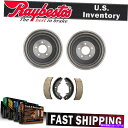 Brake Drum 1996年から2000年のダッジグランドキャラバンのレイベストリアキットブレーキドラム&ブレーキシューズ Raybestos Rear K...