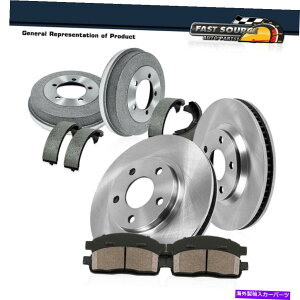 Brake Drum ץ󥰥顼ѤΥեȥ֥졼 +ߥåѥåɤȥꥢɥॷ塼 Front Brake Rotors + Ceramic Pads & Rear Drums Shoes For Jeep Cherokee Wrangler