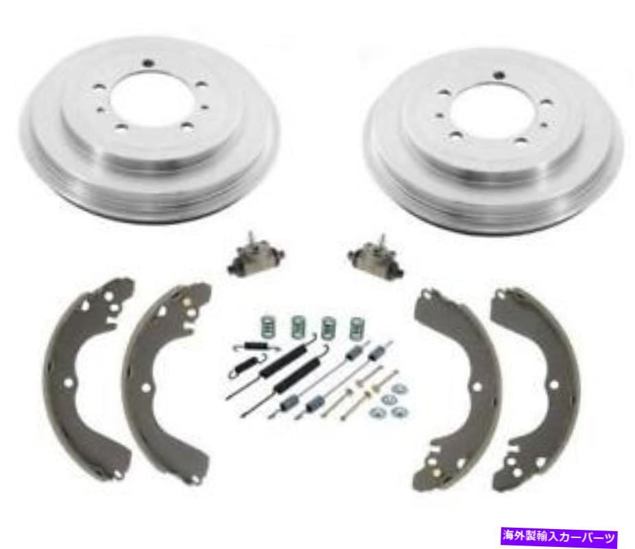 Brake Drum フィット03 04三菱アウトランダーリアブレーキドラム＆ブレーキシューズホイールスプリングス Fits 03 04 Mitsubishi Outlander Rear Brake Drums & Brake Shoes Wheel Cyl Springs