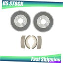 Brake Drum リアキットブレーキドラム&ブレーキシューズフィット2004-2006 Dodge Grand Caravan _ol Rear Kit B...