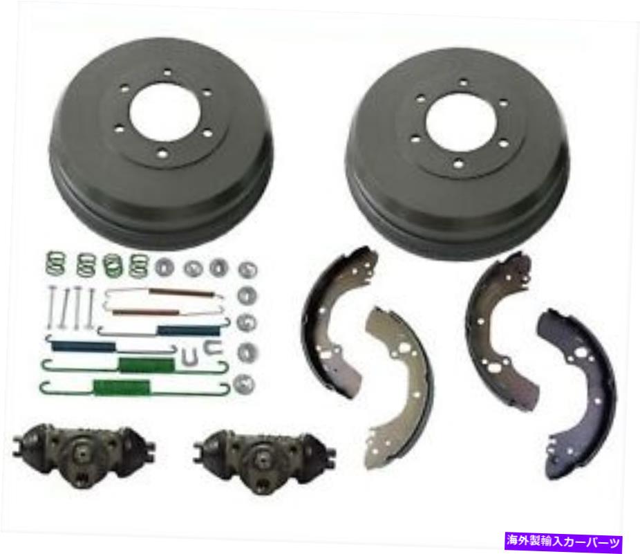 Brake Drum リアドラムブレーキシューズスプリングキットシリンダーイソズロデオ6PC 2000-2004 Rear Drums Brake Shoes Spring Kit Cylinders for Isuzu Rodeo 6pc 2000-2004