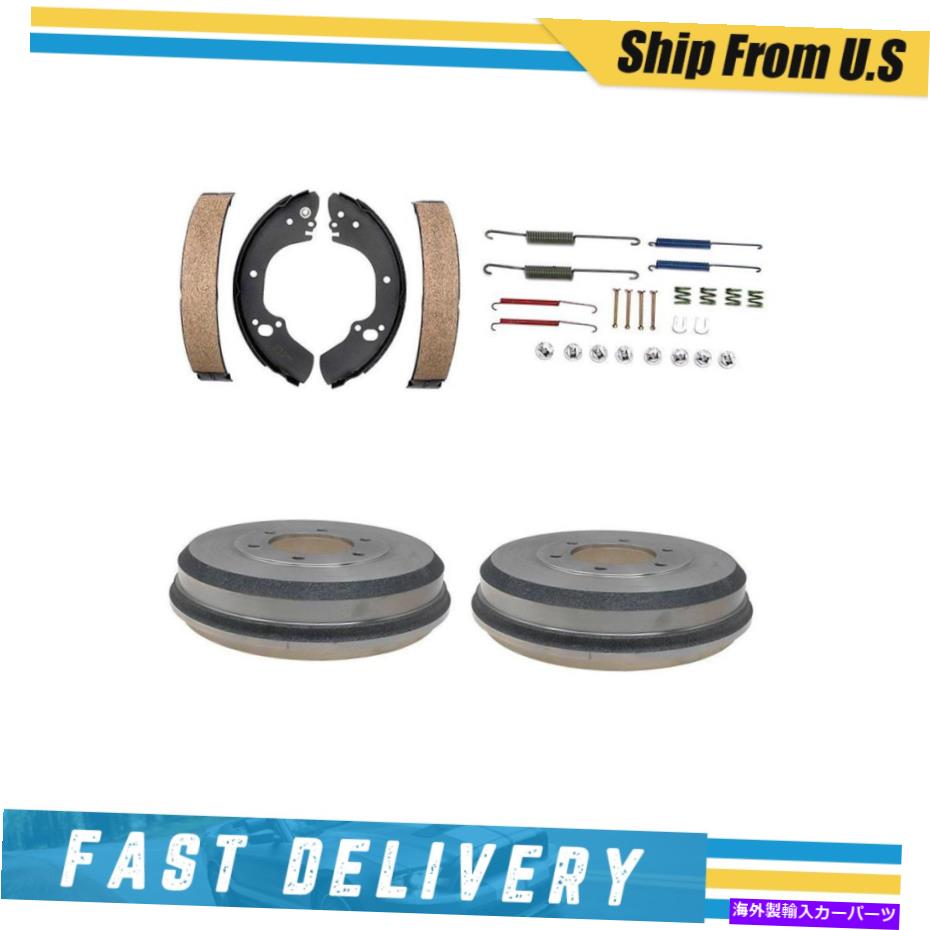 Brake Drum リアブレーキドラムブレーキシューズ＆ハードウェアスプリングキットIsuzu Rodeo 2001-2004 Rear Brake Drums Brake Shoes & Hardware Spring Kit for Isuzu Rodeo 2001-2004