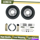 Brake Drum 1969年のクライスラー300フロントブレーキドラム&ブレーキシューズハードウェアスプリングキット For 1969 Chrysler 3...